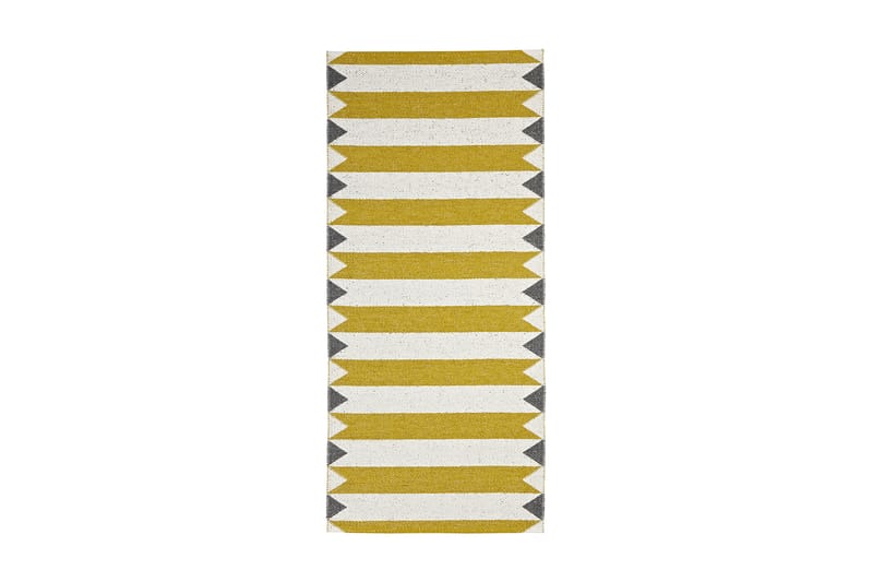 Peak Plastiktæppe 70x350 Vendbar PVC gul - Horredsmattan - Små tæpper - Kludetæpper