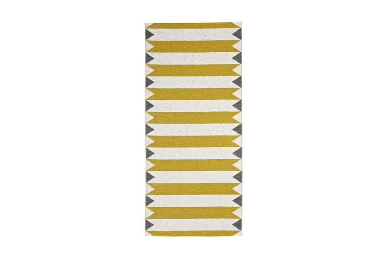 Peak Plastiktæppe 70x100 Vendbar PVC gul - Horredsmattan - Små tæpper - Kludetæpper