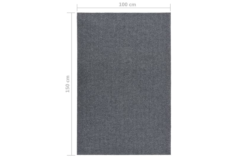 snavsbestandig tæppeløber 100x150 cm grå - Grå - Tekstiler - Tæpper - Udendørs tæpper - Plasttæpper