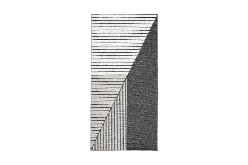 stripe Plastiktæppe 150x210 Vendbar PVC sort / lyserød - Horredsmattan - Plasttæpper - Hall måtte - Køkkenmåtte