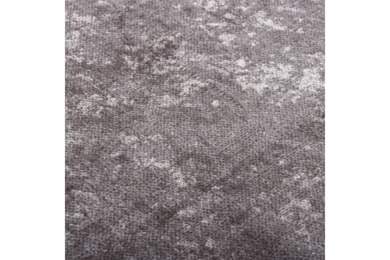 tæppe 80x300 cm skridsikkert og vaskbart grå - Grå - Plasttæpper - Hall måtte - Køkkenmåtte