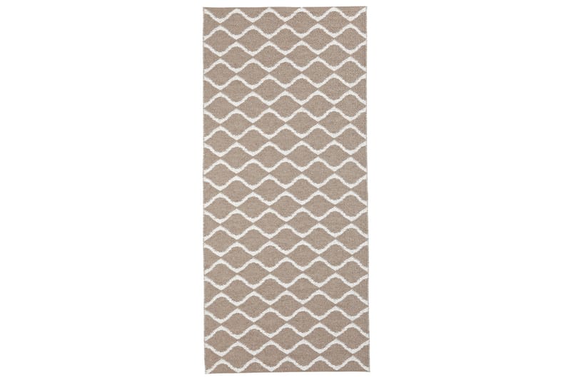 Wave kludetæppe 70x400 cm Beige - Horredsmattan - Tekstiler - Tæpper - Udendørs tæpper - Plasttæpper
