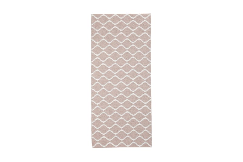 Wave Kludetæppe 70x450 cm Lyserød - Horredsmattan - Tekstiler - Tæpper - Moderne tæppe - Kludetæpper