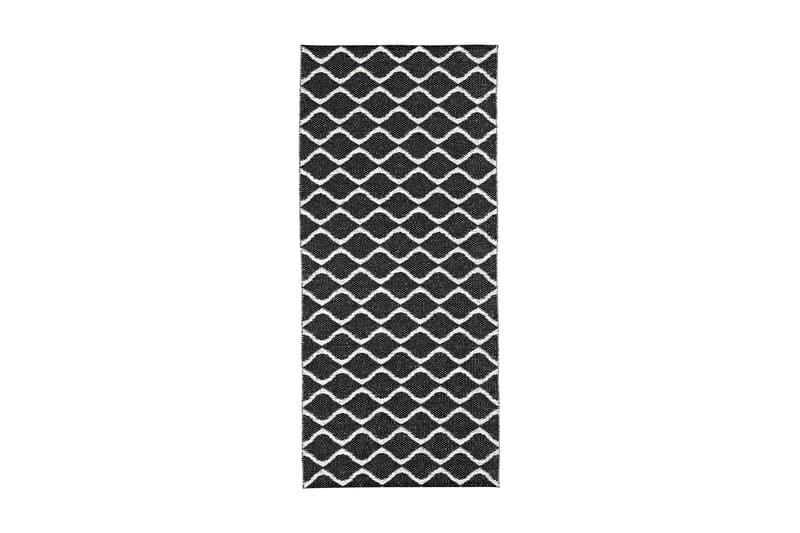 Wave Kludetæppe 70x450 cm Sort - Horredsmattan - Tekstiler - Tæpper - Udendørs tæpper - Plasttæpper