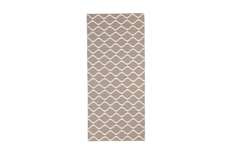 Wave Plastiktæppe 200x200 Vendbar PVC-beige - Horredsmattan - Køkkenmåtte - Plasttæpper - Hall måtte