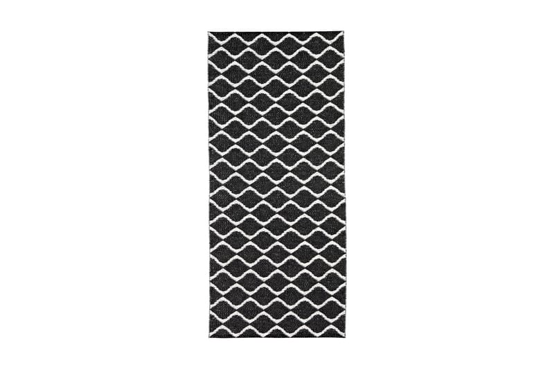 Wave Plastiktæppe 70x350 Vendbar PVC sort - Horredsmattan - Tekstiler - Tæpper - Udendørs tæpper - Plasttæpper