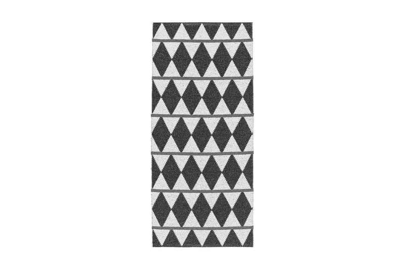 Zigge Plastiktæppe 200x200 Vendbar PVC sort - Horredsmattan - Tekstiler - Tæpper - Udendørs tæpper - Plasttæpper
