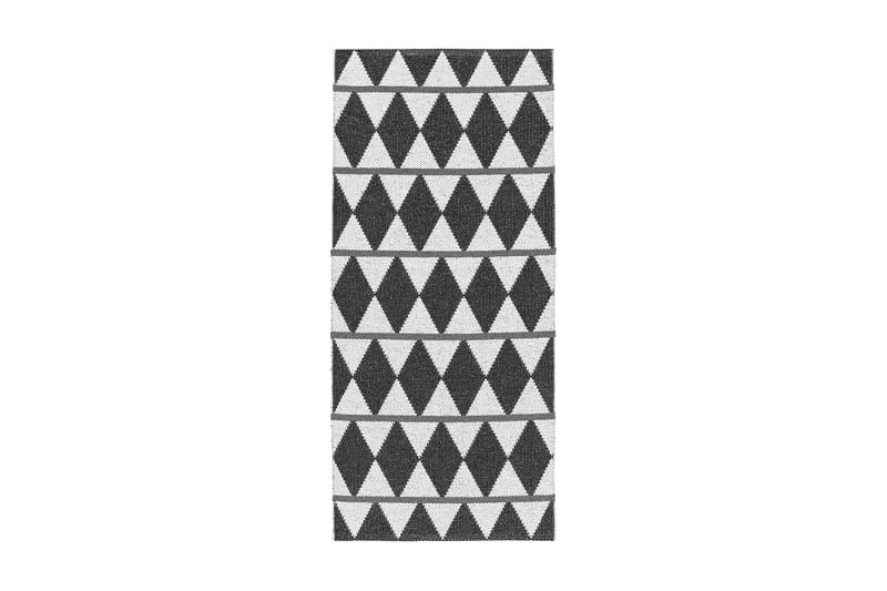 Zigge Plastiktæppe 150x200 Vendbar PVC sort - Horredsmattan - Tekstiler - Tæpper - Udendørs tæpper - Plasttæpper