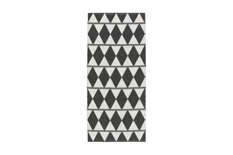 Zigge Plastiktæppe 70x350 Vendbar PVC sort - Horredsmattan - Tekstiler - Tæpper - Udendørs tæpper - Plasttæpper