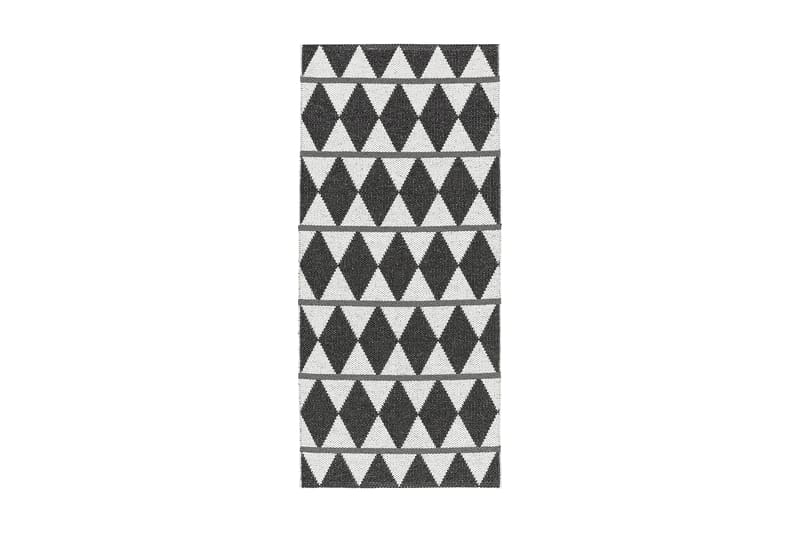 Zigge Plastiktæppe 70x300 Vendbar PVC sort - Horredsmattan - Tekstiler - Tæpper - Udendørs tæpper - Plasttæpper