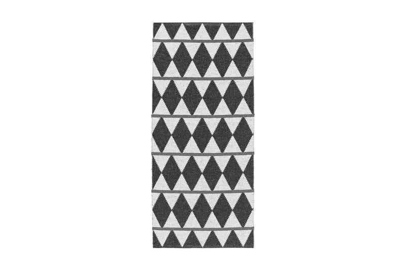 Zigge Plastiktæppe 70x150 Vendbar PVC sort - Horredsmattan - Tekstiler - Tæpper - Udendørs tæpper - Plasttæpper
