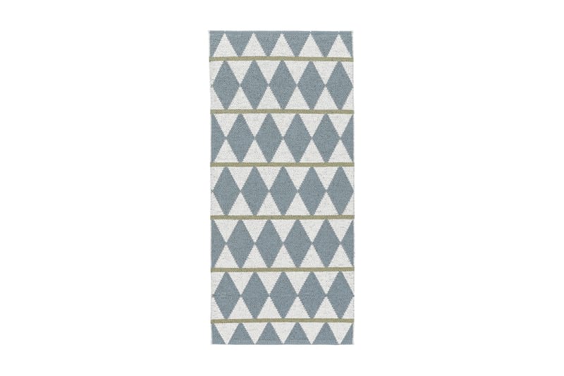 Zigge Plastikmåtte 70x150 Vendbar PVC Blå - Horredsmattan - Tekstiler - Tæpper - Udendørs tæpper - Plasttæpper