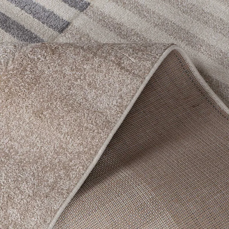 Tæppe Navon Carved 100x150 cm - Grå/Beige - Tekstiler - Tæpper - Udendørs tæpper - Plasttæpper