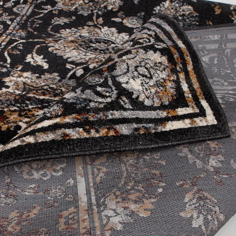 Tæppe Yelvi 100x160 cm - Sort/Beige - Tekstiler - Tæpper - Orientalske tæpper - Persisk tæppe