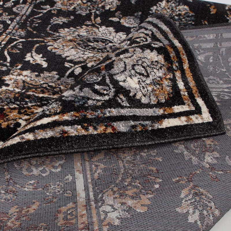 Tæppe Yelvi 120x180 cm - Sort/Beige - Tekstiler - Tæpper - Udendørs tæpper - Plasttæpper