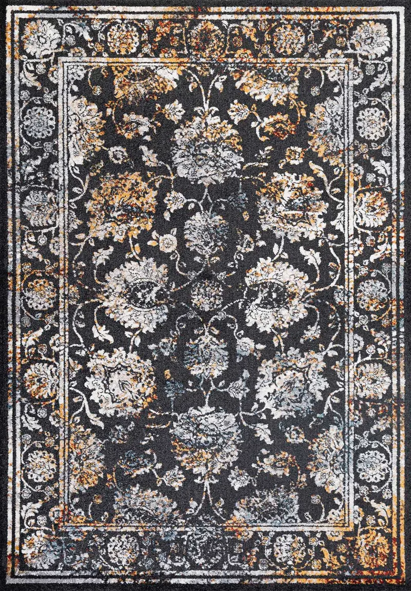 Tæppe Yelvi 160x230 cm, Sort/Beige