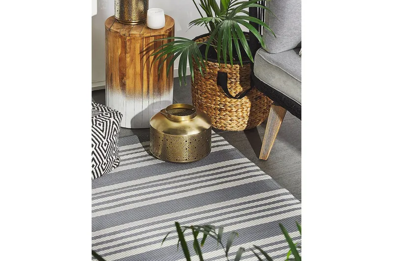 Udendørsmåtte Delhi - Grå - Tekstiler - Tæpper - Udendørs tæpper