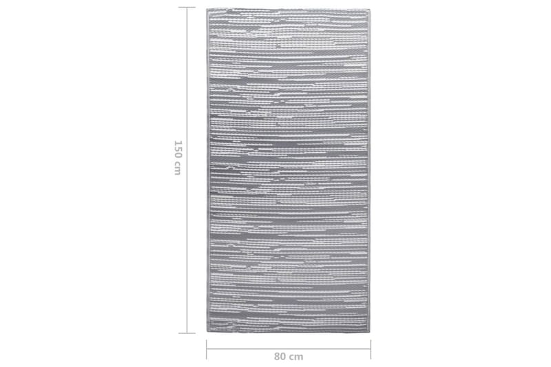 udendørstæppe 80x150 cm PP grå - Tekstiler - Tæpper - Udendørs tæpper