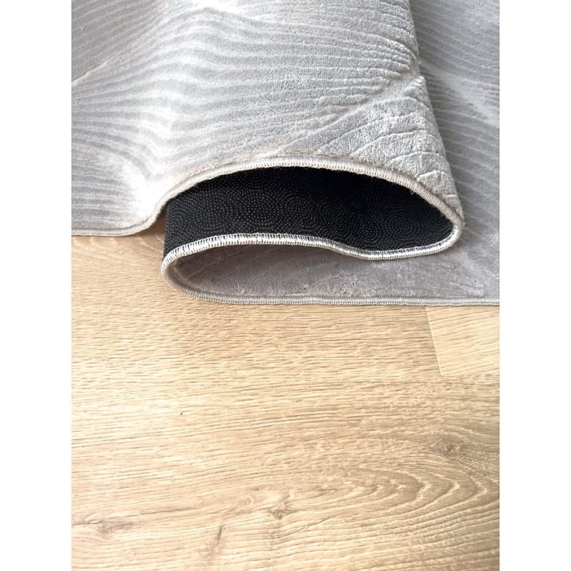 Vaskbart tæppe Castello Wave - Grå - Tekstiler - Tæpper - Fladvævet tæppe