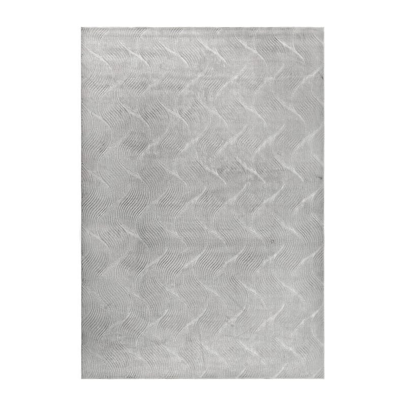 Vaskbart Tæppe Castello Wave, Grå