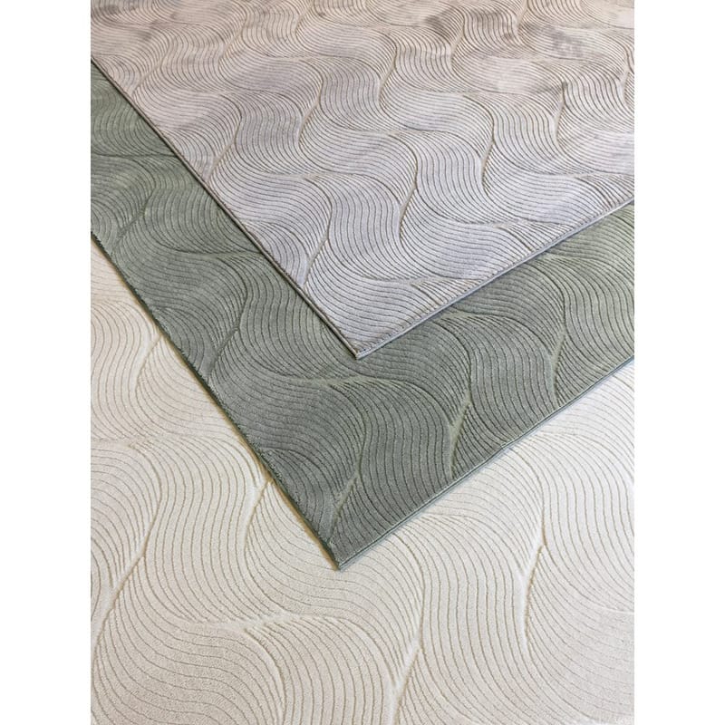 Vaskbart Tæppe Castello Wave - Grøn - Tekstiler - Tæpper - Fladvævet tæppe