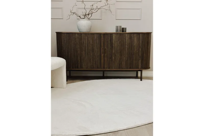 Vaskbart Tæppe Soft Shape - 160x230 cm, Hvid - Tekstiler - Tæpper - Fladvævet tæppe