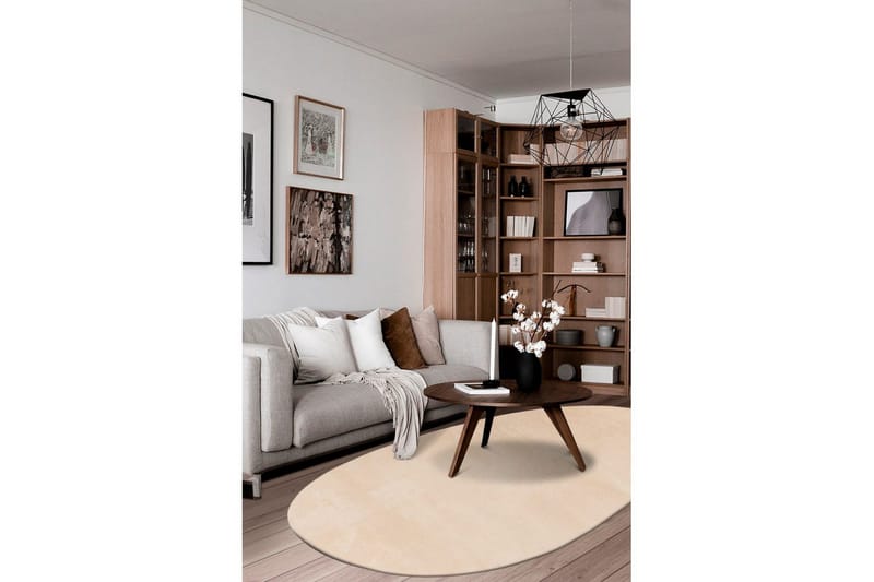 Vaskbart Tæppe Soft Shape - 160x230 cm, Natur - Tekstiler - Tæpper - Fladvævet tæppe