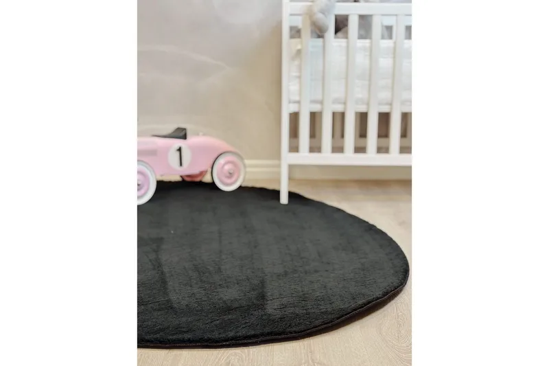 Vaskbart Tæppe Soft Shape - 160x230 cm, Sort - Tekstiler - Tæpper - Fladvævet tæppe