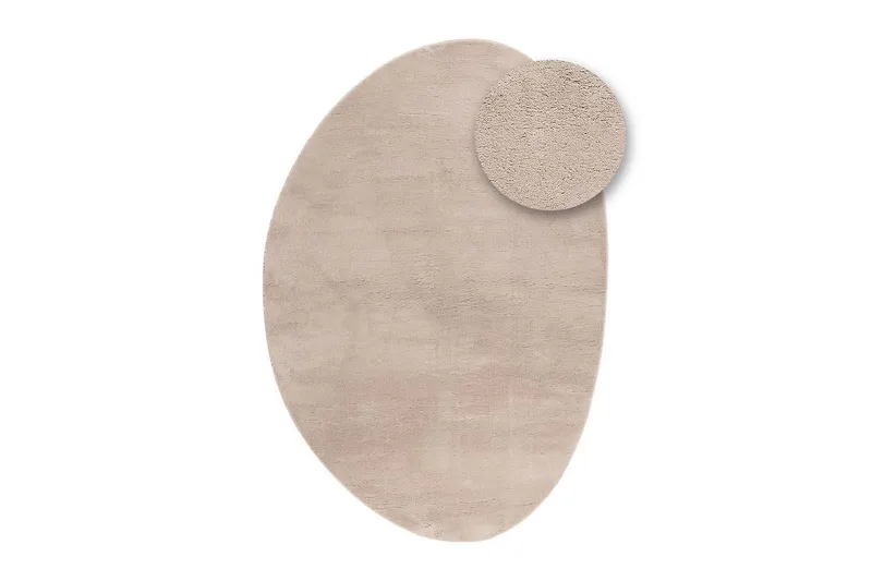 Vaskbart Tæppe Soft Shape - 200x290 cm, Greige - Tekstiler - Tæpper - Fladvævet tæppe