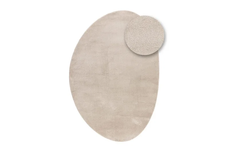 Vaskbart Tæppe Soft Shape - 200x290 cm, Melange Hør - Tekstiler - Tæpper - Fladvævet tæppe