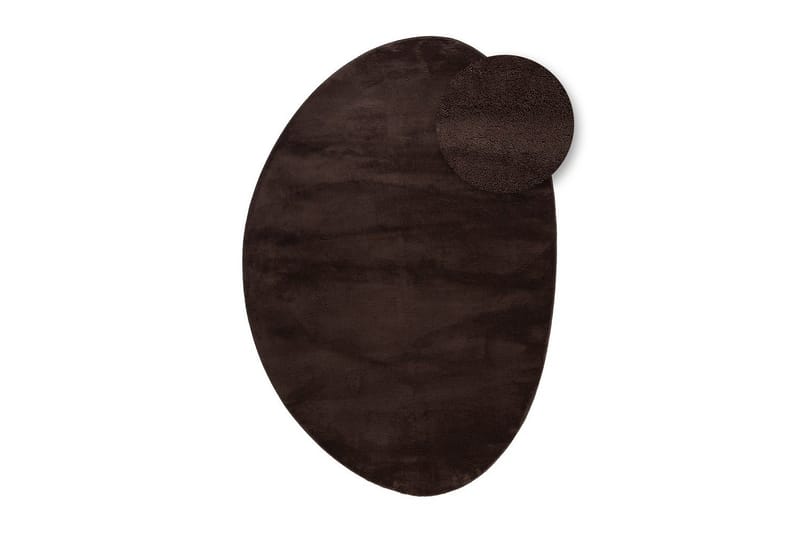 Vaskbart Tæppe Soft Shape - 240x340 cm, Chokolade - Tekstiler - Tæpper - Fladvævet tæppe