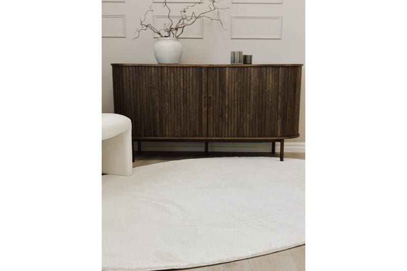 Vaskbart Tæppe Soft Shape - 240x340 cm, Hvid - Tekstiler - Tæpper - Fladvævet tæppe