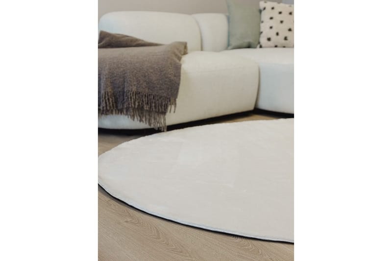 Vaskbart Tæppe Soft Shape - 240x340 cm, Hvid - Tekstiler - Tæpper - Fladvævet tæppe