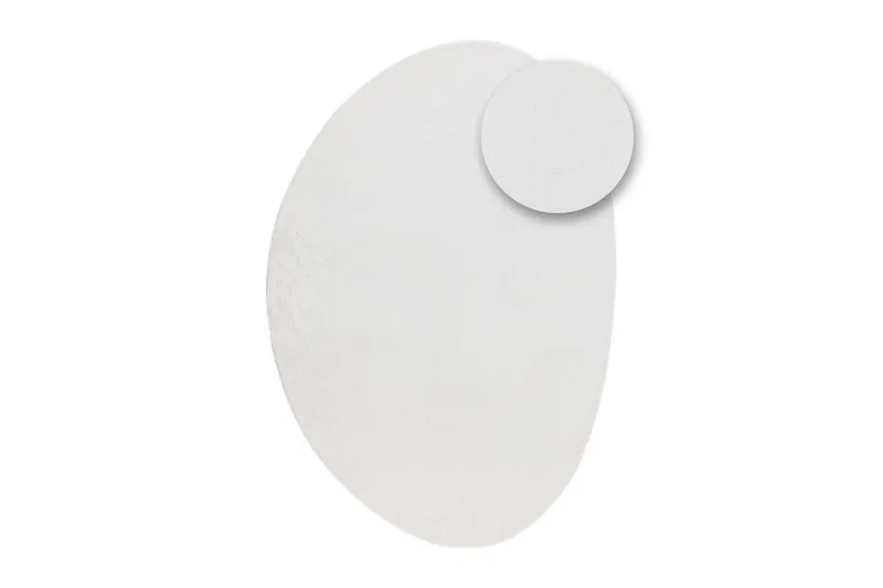 Vaskbart Tæppe Soft Shape - 240x340 cm, Hvid - Tekstiler - Tæpper - Fladvævet tæppe