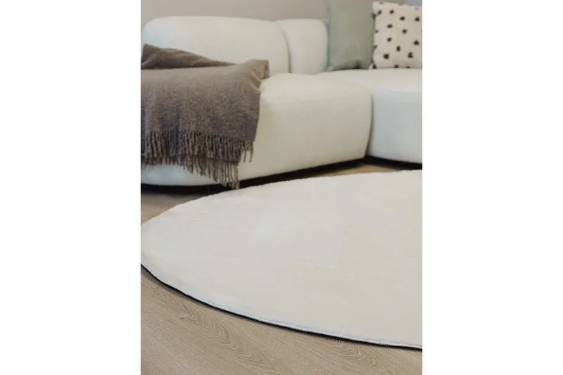 Vaskbart Tæppe Soft Shape - 240x340 cm, Hvid - Tekstiler - Tæpper - Fladvævet tæppe