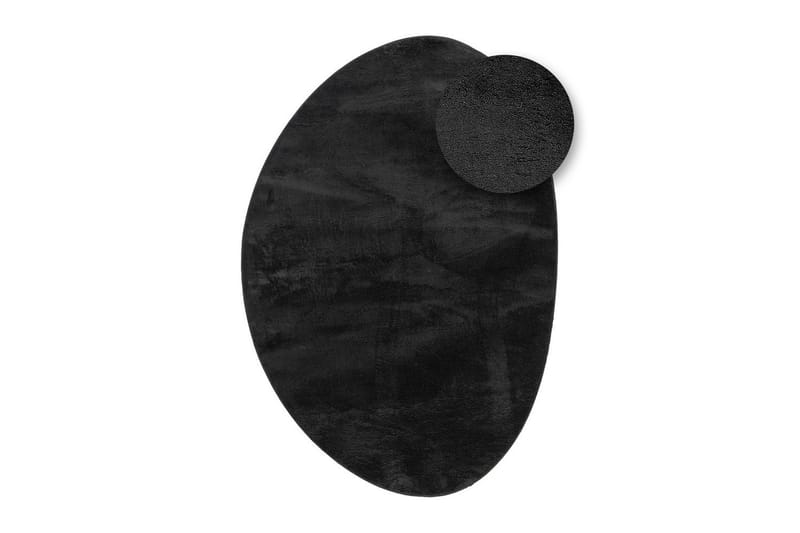 Vaskbart Tæppe Soft Shape - 240x340 cm, Sort - Tekstiler - Tæpper - Fladvævet tæppe