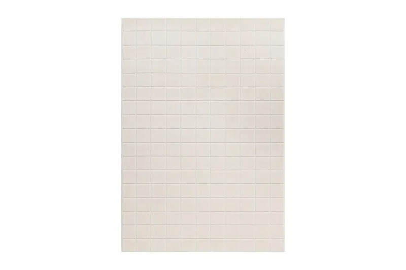 Wiltontæppe tæppe Hawaii Chess 160x230 cm, Creme - 160x230 cm, Creme - Tekstiler - Tæpper - Udendørs tæpper