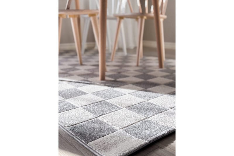 Wiltontæppe tæppe Hawaii Chess 160x230 cm, Grå - 160x230 cm, Grå - Tekstiler - Tæpper - Udendørs tæpper