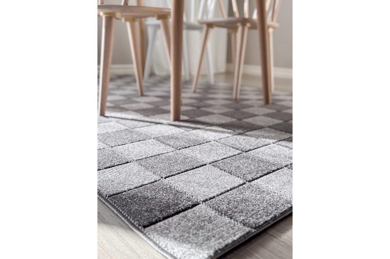 Wiltontæppe tæppe Hawaii Chess 160x230 cm, Grafit - 160x230 cm, Grafit - Tekstiler - Tæpper - Store tæpper