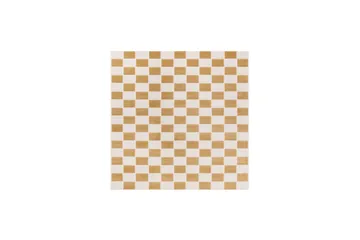 Wiltontæppe tæppe Hawaii Chess 200x200 cm, Gul