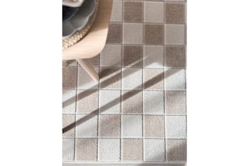 Wiltontæppe tæppe Hawaii Chess 200x200 cm, Linned - 200x200 cm, Linned - Tekstiler - Tæpper - Store tæpper