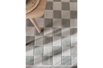 Wiltontæppe tæppe Hawaii Chess 200x290 cm, Grøn - 200x290 cm, Grøn - Tekstiler - Tæpper - Store tæpper