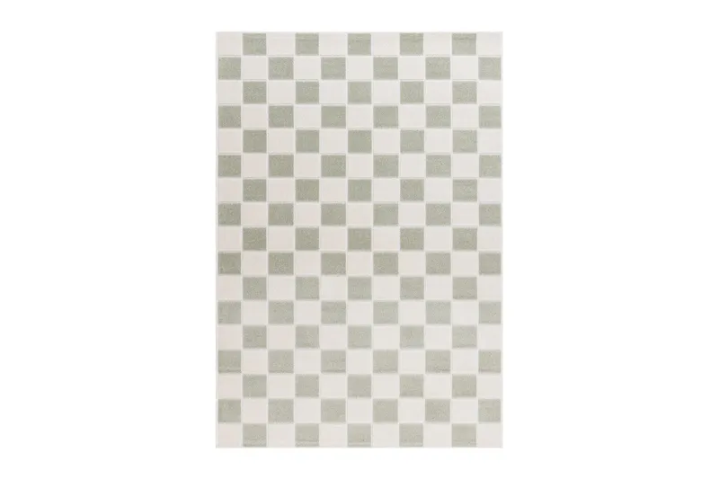 Wiltontæppe tæppe Hawaii Chess 200x290 cm, Grøn - 200x290 cm, Grøn - Tekstiler - Tæpper - Store tæpper