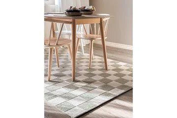 Wiltontæppe tæppe Hawaii Chess 200x290 cm, Grøn - 200x290 cm, Grøn - Tekstiler - Tæpper - Store tæpper