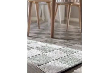 Wiltontæppe tæppe Hawaii Chess 200x290 cm, Grøn - 200x290 cm, Grøn - Tekstiler - Tæpper - Store tæpper