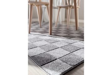 Wiltontæppe tæppe Hawaii Chess 200x290 cm, Grafit - 200x290 cm, Grafit - Tekstiler - Tæpper - Store tæpper