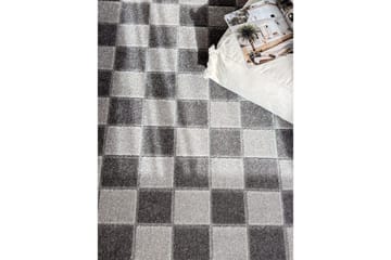 Wiltontæppe tæppe Hawaii Chess 200x290 cm, Grafit - 200x290 cm, Grafit - Tekstiler - Tæpper - Store tæpper