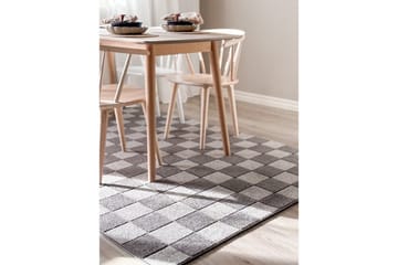 Wiltontæppe tæppe Hawaii Chess 200x290 cm, Grafit - 200x290 cm, Grafit - Tekstiler - Tæpper - Store tæpper