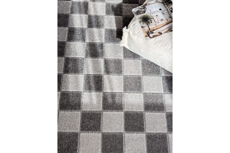 Wiltontæppe tæppe Hawaii Chess 200x290 cm, Grafit - 200x290 cm, Grafit - Tekstiler - Tæpper - Udendørs tæpper