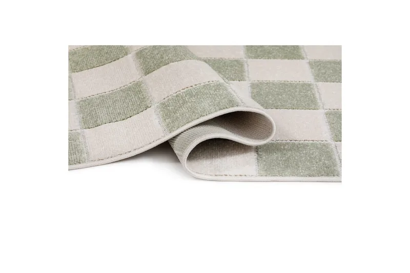 Wiltontæppe tæppe Hawaii Chess 240x340 cm, Grøn - 240x340 cm, Grøn - Tekstiler - Tæpper - Store tæpper